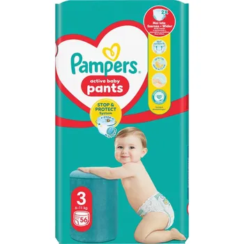 Plena Pampers kalhotkové plenky Maxi pack vel.3 56ks