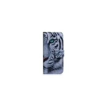 Pouzdro na mobilní telefon Tiger Pattern Coloured Drawing Horizontal Flip Leather Case for Galaxy S10 Plus, with Holder & Card Slots & Wallet