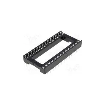 Elektrický konektor Patice DIP PIN 28 15,24mm THT Rozteč 2,54mm