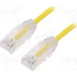 Patch cord TX6-28™,U/UTP 6 lanko Cu LSZH žlutá Dél 0,5m