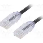 Patch cord F/UTP,TX6A-28™ 6a drát Cu LSZH černá Dél 5m 28AWG