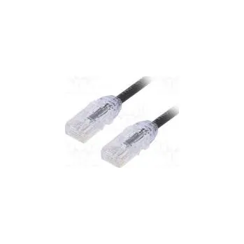 Síťový kabel Patch cord F/UTP,TX6A-28™ 6a drát Cu LSZH černá Dél 5m 28AWG