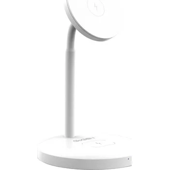 GoGEN MSST01, 2v1, MagSafe, Bezdrátová nabíječka - bílá