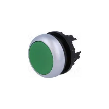 Elektroinstalační materiál Přepínač tlačítkový 1-polohové 22mm zelená Podsv není IP67