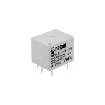 Relé Relay electromagnetic SPDT Ucoil 12VDC 15A 10A/240VAC PCB
