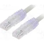Patch cord TX6A™ 10Gig,U/UTP 6a drát Cu PVC šedá Dél 3m