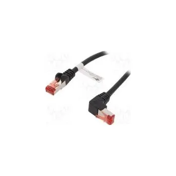 Síťový kabel Patch cord S/FTP 6 lanko Cu LSZH černá 0,5m 28AWG -20÷65°C