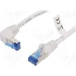 Patch cord S/FTP 6a lanko Cu LSZH bílá 10m 27AWG -20÷65°C