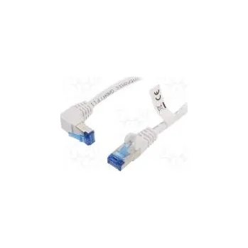 Síťový kabel Patch cord S/FTP 6a lanko Cu LSZH bílá 10m 27AWG -20÷65°C