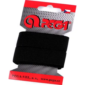 Výtvárné potřeby Hladká pruženka na kartě šíře 20 mm barevná černá 1 karta