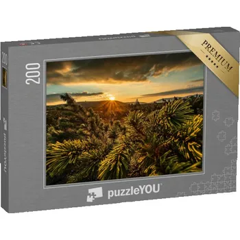 Puzzle puzzle 200 dílků „Východ slunce Krkonoše, Česká republika“