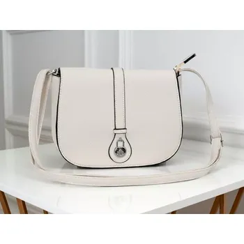 Malá kabelka David Moda s klopou béžová L4978