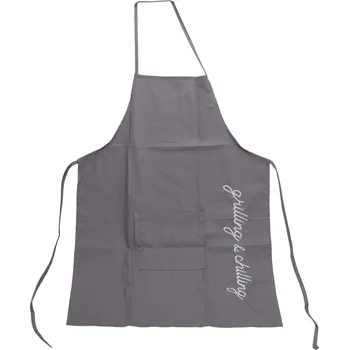 Kuchyňská zástěra H&L Zástěra na grilování – bavlna, šedá