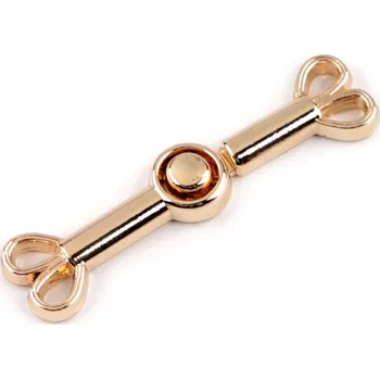 Ozdobné zapínání 10x40 mm růžové zlato 1 pár