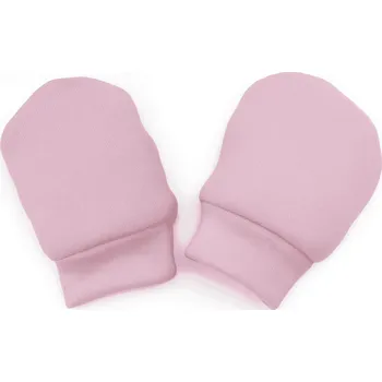 Rukavice Kojenecké teplé rukavičky-minky růžové