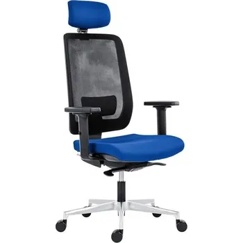Antares Kancelářská židle Eclipse Net - s podhlavníkem, synchronní, modrá