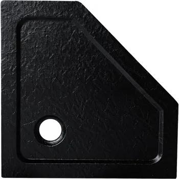 Sprchová vanička BPS-koupelny Pětiúhelníková akrylátová sprchová vanička HYD-PSV-RAVE 90x90 černá