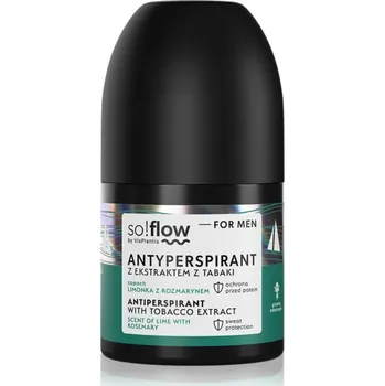 so!flow Men Antiperspirant antiperspirant roll-on pro muže Tobacco extract scent of Lime with Rosemary 50 ml