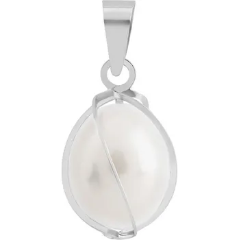 Přívěsek Brilio Elegantní přívěsek z bílého zlata s perlou 14/621.651P Esp + 2 měsíce na vrácení zboží