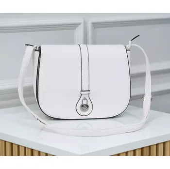 Kabelka Malá kabelka David Moda s klopou bílá L4975