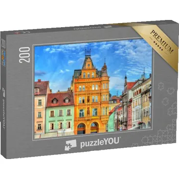 Puzzle puzzle 200 dílků „Budova v historickém centru Českých Budějovic, Česká republika“