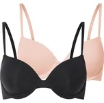 esmara® Dámská podprsenka, 2 kusy (černá/béžová, 80B)