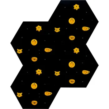 Úchyt pro horolezeckou stěnu DUVLAN lezecká stěna 178x141 cm - Set Barva: black