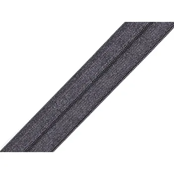 Textilní guma Lemovací pruženka půlená šíře 19 mm šedá 1 m