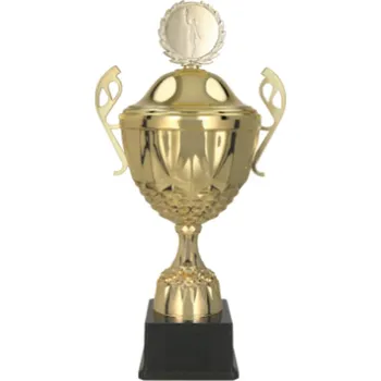 Kovový pohár zlatý s víkem MUFA