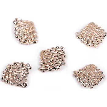 Knoflík Kovový knoflík velikost 52" růžové zlato 5 ks