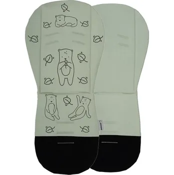 Bomimi ADA Podložka do kočárku MEDVĚD zelená