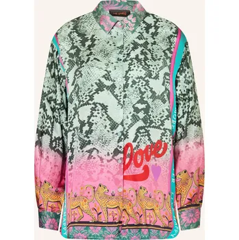 Dámská halenka Miss Goodlife Dámská Košilová Halenka Ze Saténu, zelená /...