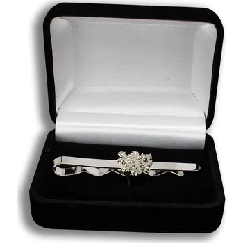 Spona na kravatu ArmyČastolovice.cz Kravatová spona Český lev v dárkové krabičce - stříbrná