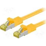 Patch cord S/FTP 6a lanko Cu LSZH žlutá 7,5m 26AWG