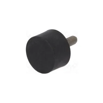 Nábytkové kování Silentbloková nožička Ø 25mm H 15mm 797N 213N/mm