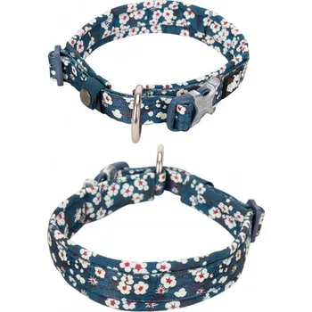 Obojek pro psa Obojek pro psa Truelove, květinový vzor, 3 barvy Barva: modrá, Velikost: M