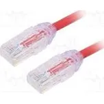Patch cord F/UTP,TX6A-28™ 6a drát Cu LSZH červená Dél 5m