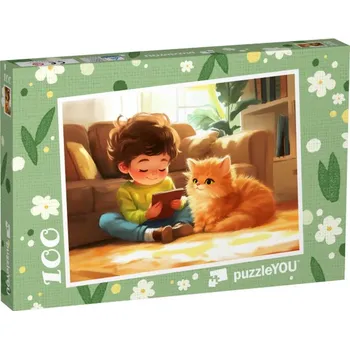 Puzzle puzzle 100 dílků „Můj malý kocourek Toffi“