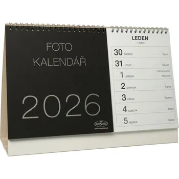 Kalendář Kalendář na vlastní foto STOLNÍ 2025 černý