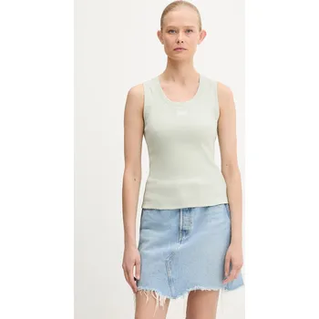 Bavlněný top Tommy Jeans tmavomodrá barva, DW0DW21369 97X, vel. XL