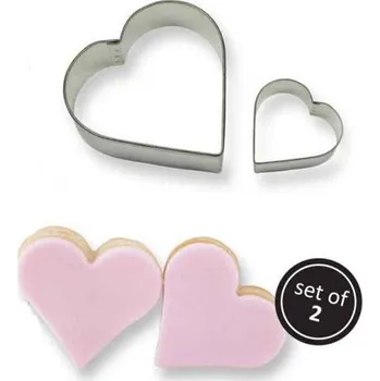 Vykrajovátko Cakesupplies Sada vykrajovátek srdce 2 ks