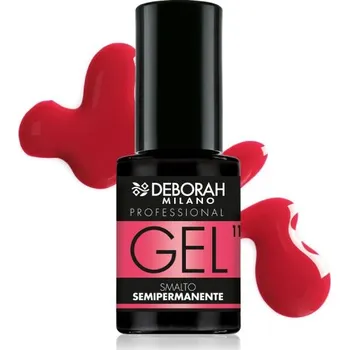 Lak na nehty Deborah Milano gelový lak na nehty semi-permanentní, č. 11 Coral Pink, 4,5ml