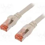 Patch cord S/FTP 6 lanko Cu LSZH šedá 25m 27AWG