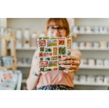 Penál ePiPí Taštička čtverec - Známky Barva zipu: zelená