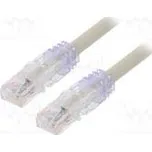 Patch cord TX6A™ 10Gig,U/UTP 6a drát Cu PVC šedá Dél 2m