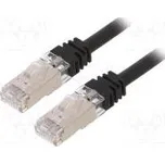 Patch cord S/FTP,TX6A™ 10Gig 6a lanko Cu LSZH černá Dél 3m