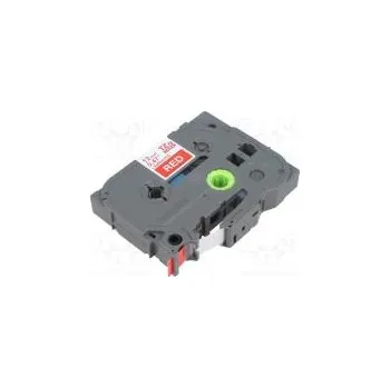 Pásek do tiskárny Páska 12mm 8m červená Barva znaku bilá laminovaná,s lepidlem