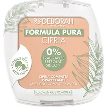 Přípravek na tvář Deborah Milano Formula Pura matující pudr, 03 Apricot, 9g
