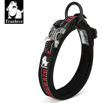 Obojek pro psa Obojek pro psa, Truelove logo, černo-červený, reflexní Velikost: XL
