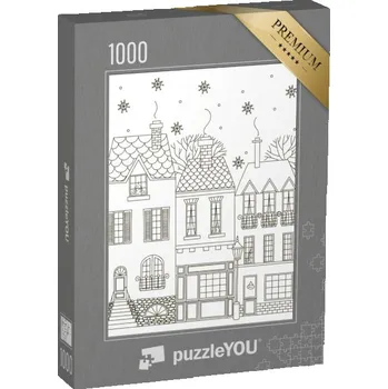 Puzzle puzzle „puzzleOMALOVÁNKY: Zimní město“